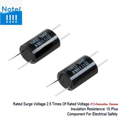 Điện áp xung định mức 2.5 lần điện áp định mức X2 Tụ bảo vệ Điện trở cách điện 10 Cộng với Linh kiện cho An toàn điện