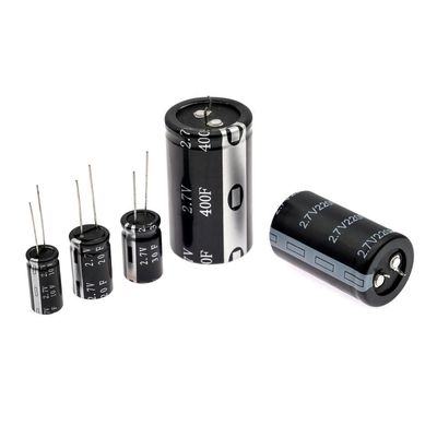 Siêu tụ điện nhiệt độ cao 1F~400F 2.7V Siêu tụ điện hình trụ