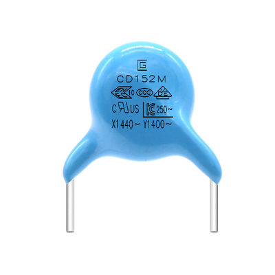 Chứng chỉ UL Y1 Chất tụ an toàn 152M/400V Năng suất định lượng hình trụ / hình chữ nhật - VDE/CQC/CE Được phê duyệt