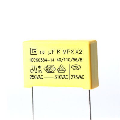 Tụ điện an toàn 105K X2 1.0 Uf với đặc tính chống cháy tuyệt vời