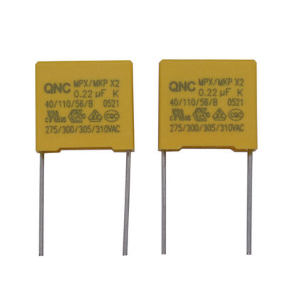 X2 Radial Safety Capacitor 10.1UF 0.47UF1.0UF 2.5 lần điện áp gia tăng -40.C đến 85.C Phạm vi nhiệt độ hoạt động