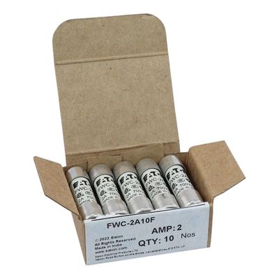 Khả năng đạp xe tuyệt vời Và Hiệu suất Cramic Fuse Eaton Bussmann 10 X 38 mm Ferrule Fuse FWC-2A10F