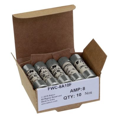 Khả năng đạp xe tuyệt vời Và Hiệu suất Cramic Fuse Eaton Bussmann 10 X 38 mm Ferrule Fuse FWC-8A10F