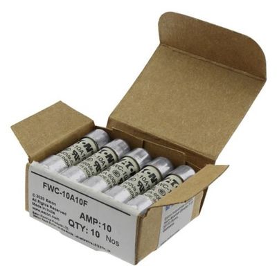 Khả năng đạp xe và hiệu suất tuyệt vời Cramic Fuse Eaton Bussmann 10 X 38 mm Ferrule Fuse FWC-10A10F