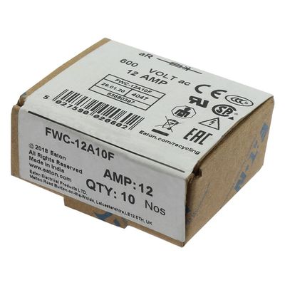 Khả năng đạp xe và hiệu suất tuyệt vời Cramic Fuse Eaton Bussmann 10 X 38 mm Ferrule Fuse FWC-12A10F