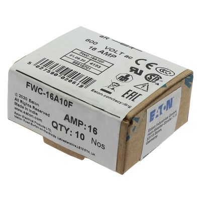 Khả năng đạp xe và hiệu suất tuyệt vời Cramic Fuse Eaton Bussmann 10 X 38 mm Ferrule Fuse FWC-16A10F