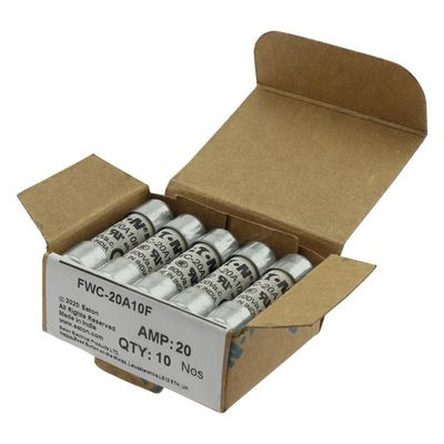 Khả năng đạp xe và hiệu suất tuyệt vời Cramic Fuse Eaton Bussmann 10 X 38 mm Ferrule Fuse FWC-20A10F
