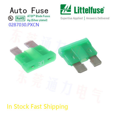 Chiếc xe hơi Smallfuse 7.5A Auto Blade Fuse màu nâu 32V Dc Mfr Phần số 0287007.5.PXCN
