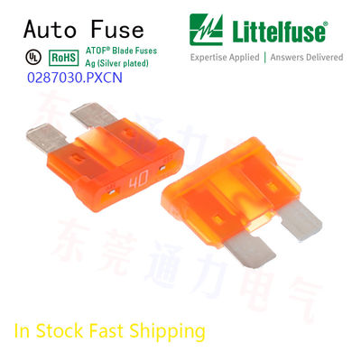 Chiếc xe hơi Smallfuse 7.5A Auto Blade Fuse màu nâu 32V Dc Mfr Phần số 0287007.5.PXCN