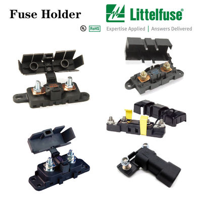Bolt Down Series Fuse Holder Bảo vệ mạch điện cao 02980900S M6 khe X 15MM Long