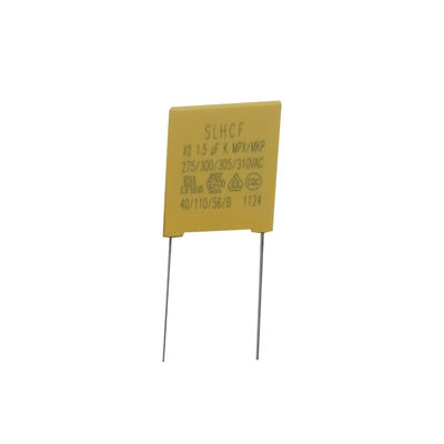 Tụ an toàn X2 1.5UF/275VAC P22.5MM và dung sai điện dung ±20% được đảm bảo về hiệu suất